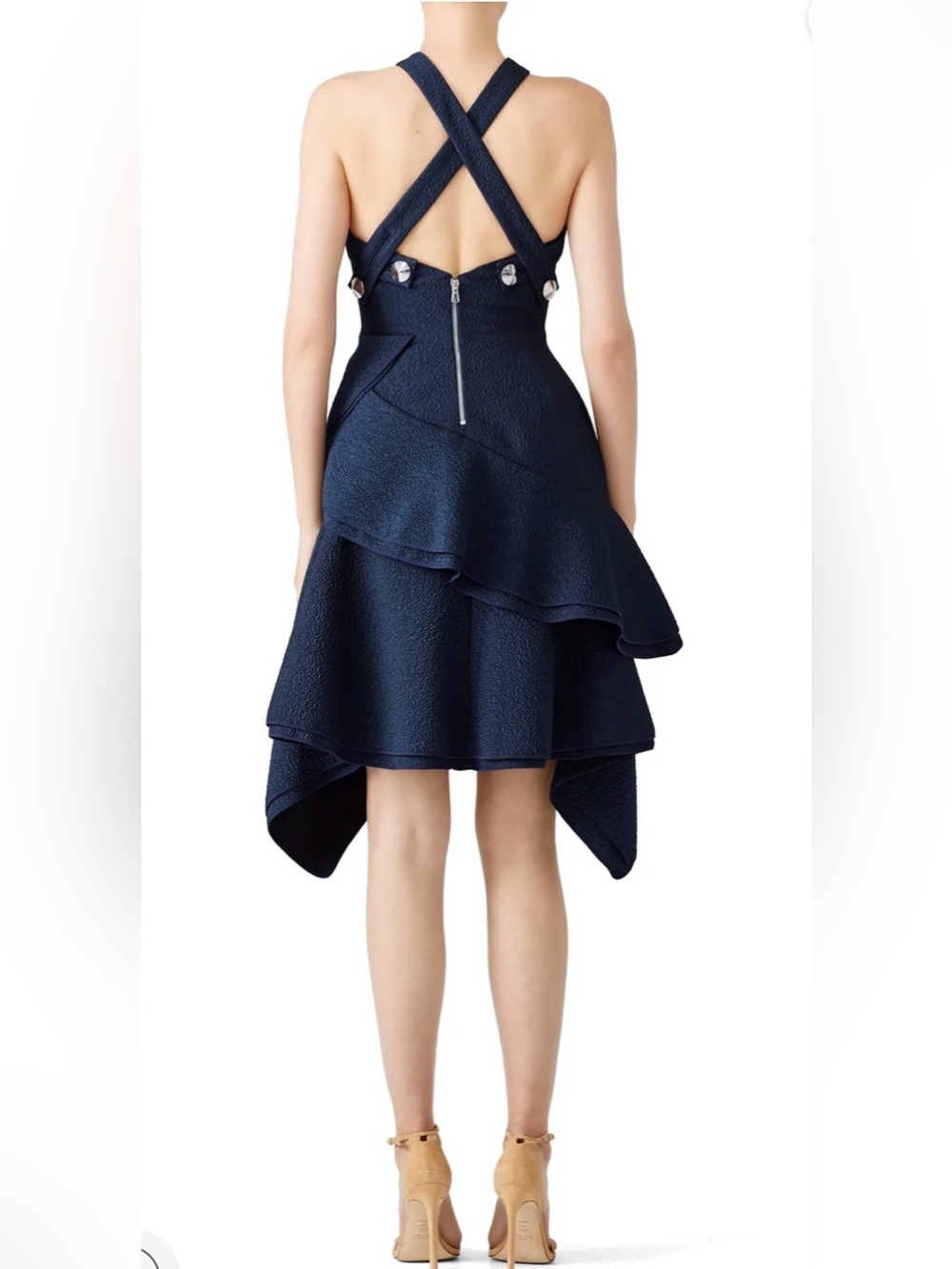 Antonio Berardi Navy Halter Asymmetrical Dress size 38 or US 2. - Picture 13 of 13